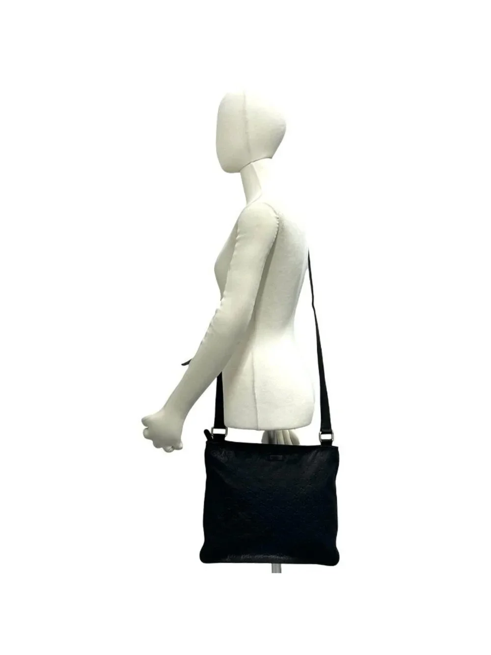 Gucci Guccissima GG All Over Pattern Log Leather Shoulder Bag Cross Crossbody